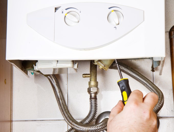 montagem de esquentadores